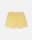 Striped Shorts Yellow And White