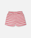 Striped Shorts Pink And White