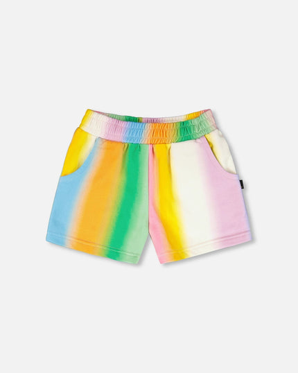 Printed French Terry Shorts Multicolored