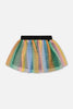 Printed Mesh Skirt Multicolored