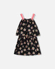 Woven Dress Black Lollipop Print
