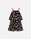 Woven Dress Black Lollipop Print