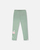 Organic Cotton Jersey Leggings Sage Green