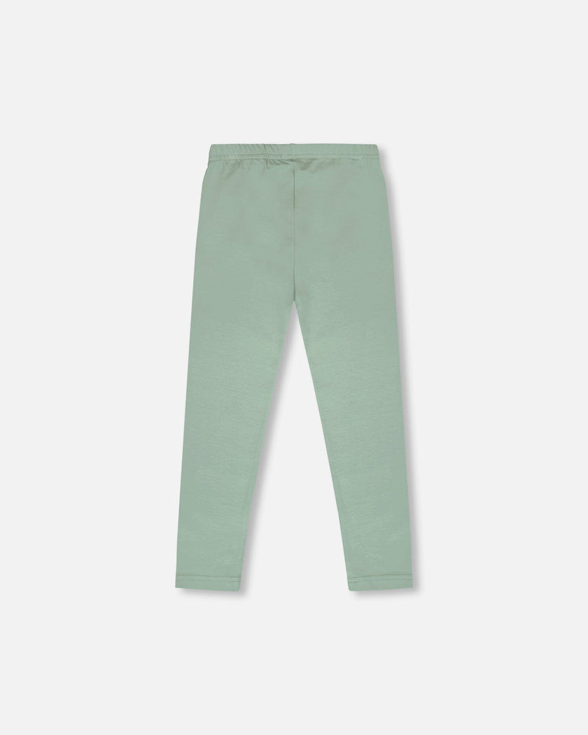 Organic Cotton Jersey Leggings Sage Green