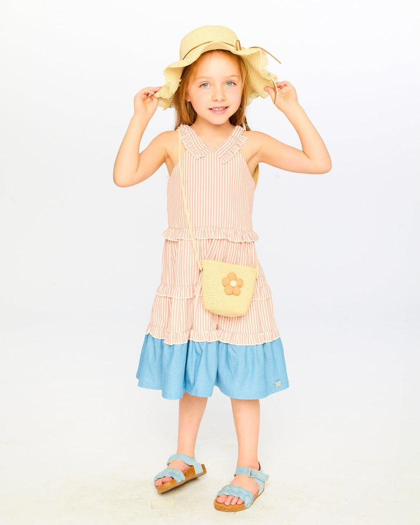 Flower Straw Hat Beige