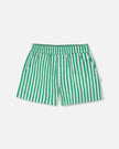 Striped Shorts Green