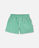 Striped Shorts Green