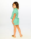 Striped Shorts Green