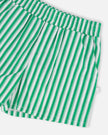 Striped Shorts Green