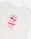 Organic Cotton Jersey T-Shirt With Tie At Waist White