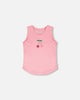 Organic Cotton Jersey Tank Top Pink