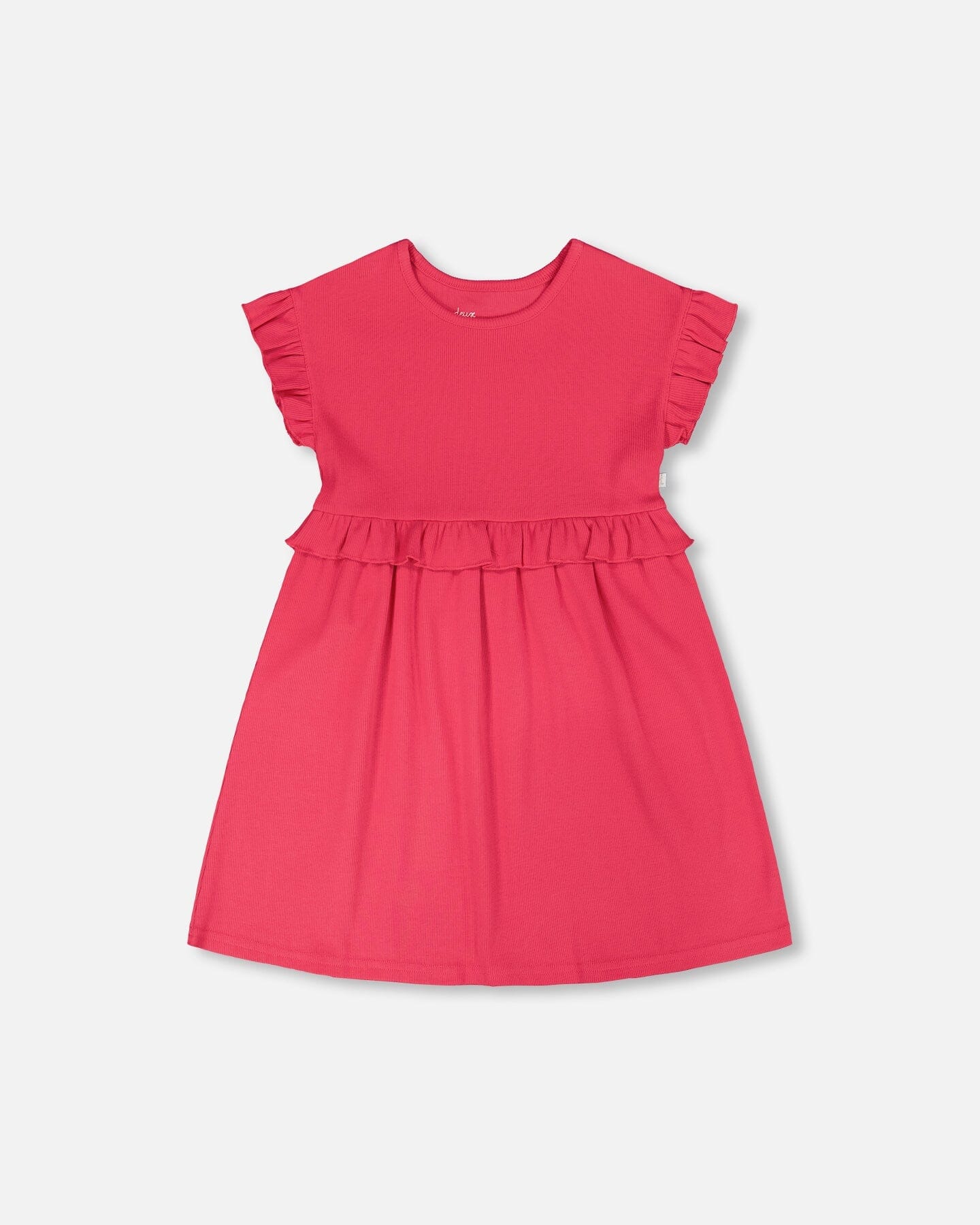 Cotton Rib Dress Pink