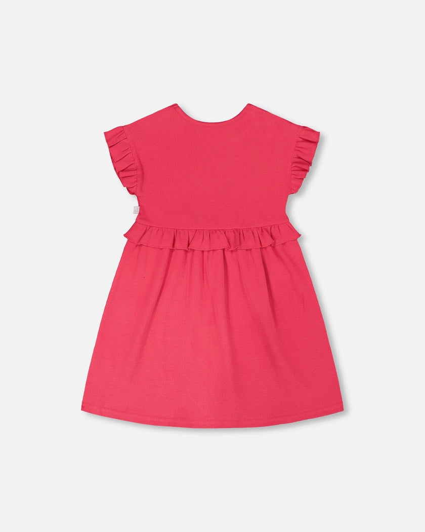 Cotton Rib Dress Pink
