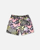 French Terry Shorts Black Multicolor