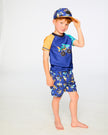 Boardshorts Blue Truck Print