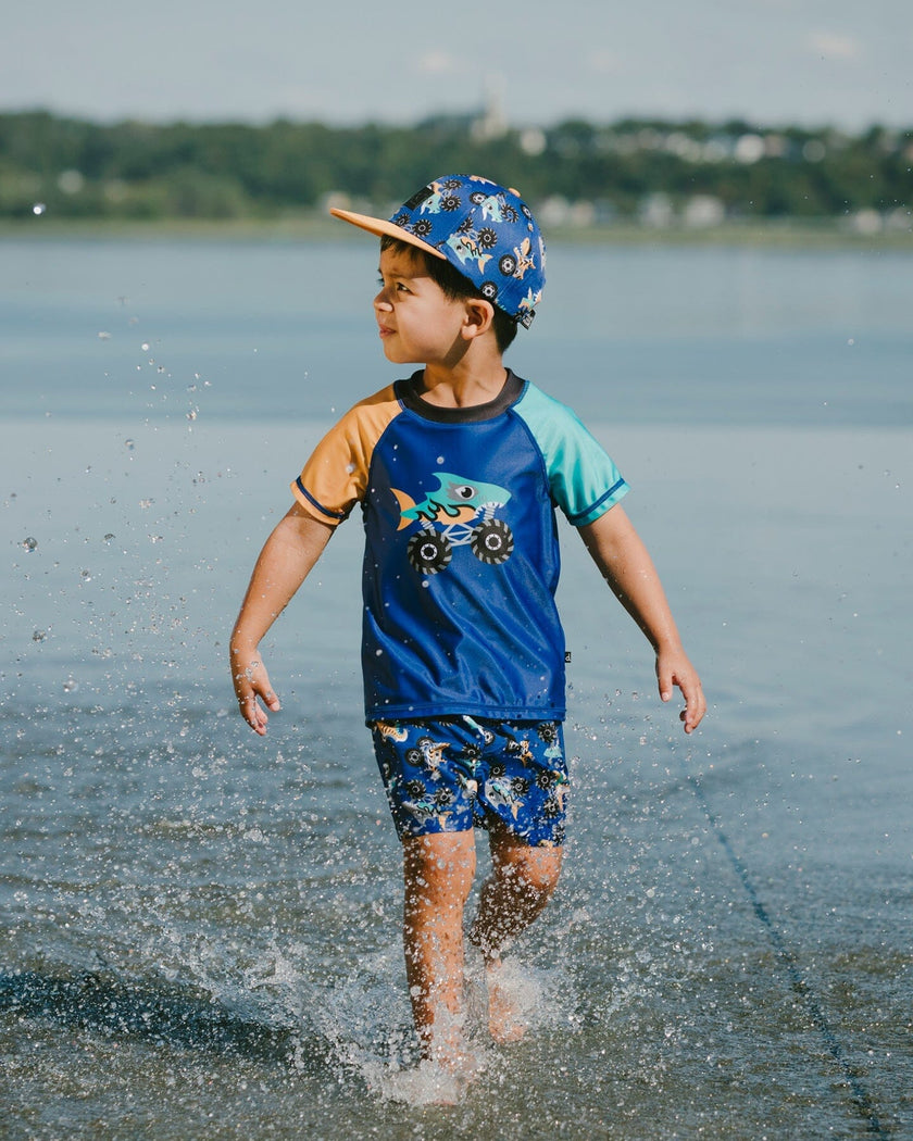 Boardshorts Blue Truck Print