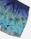Boardshorts Blue Beach Print