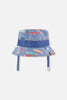 Recycled Polyester Beach Hat Blue Marine Animal Print