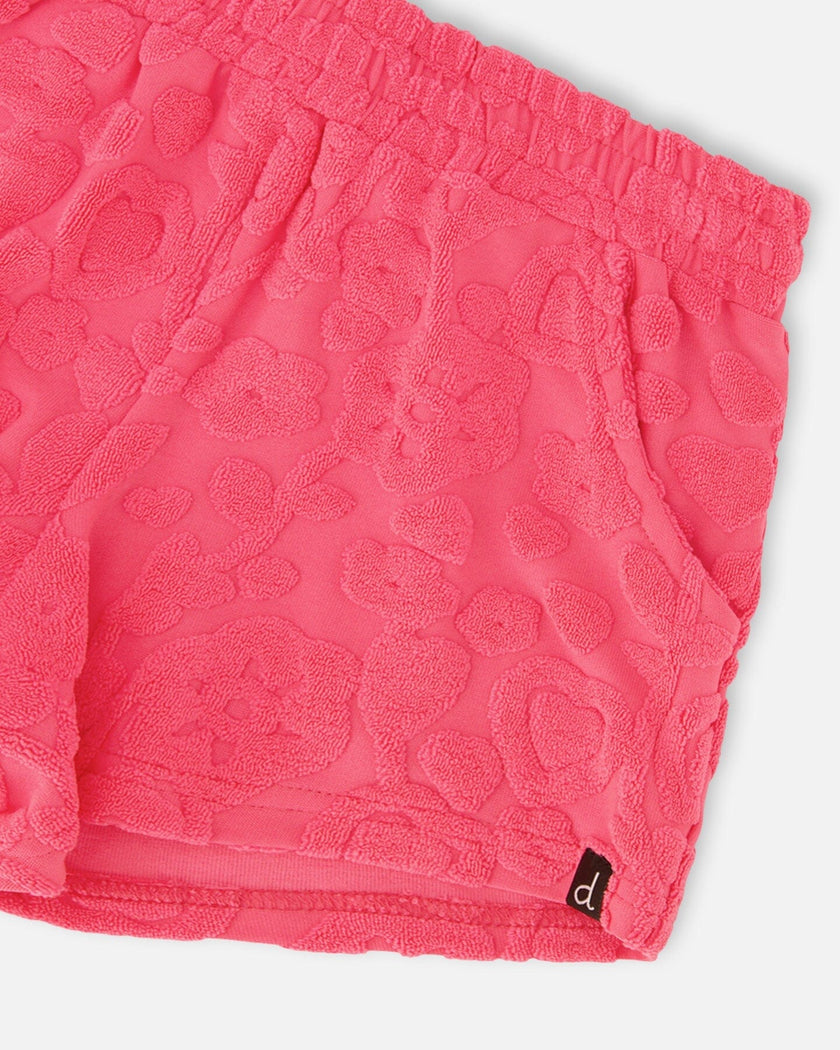 Terry Tank Top With Shorts Set Pink
