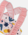 Two-Piece Swimsuit Pink Printed Fruits
