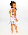Beach Skirt Cover-Up Pink Printed Fruits