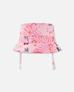 Beach Hat Pink Beach Print