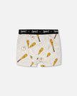 Organic Cotton Boxer Grey Mix Baseball Print