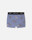 Organic Cotton Boxer Blue Dog Print