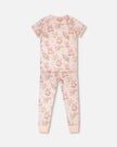 Organic Cotton Two-Piece Pyjama Set Pale Pink Bear Print