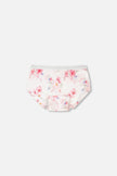 Organic Cotton Boyshort Panty Pink Printed Flowers