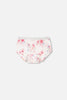 Organic Cotton Boyshort Panty Pink Printed Flowers