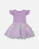 Bi-Material Dress Mauve