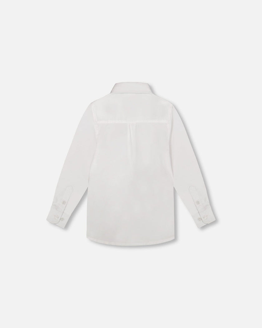 Button Down Long Sleeve Shirt White