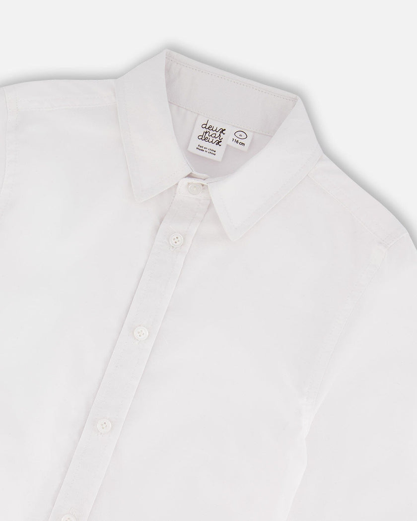 Button Down Long Sleeve Shirt White