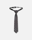 Neck Tie Black Printed Smiles