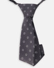 Neck Tie Black Printed Smiles