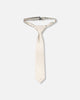 Neck Tie White And Sand Check