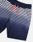 Organic Cotton Shorts Blue Gradient Stripes