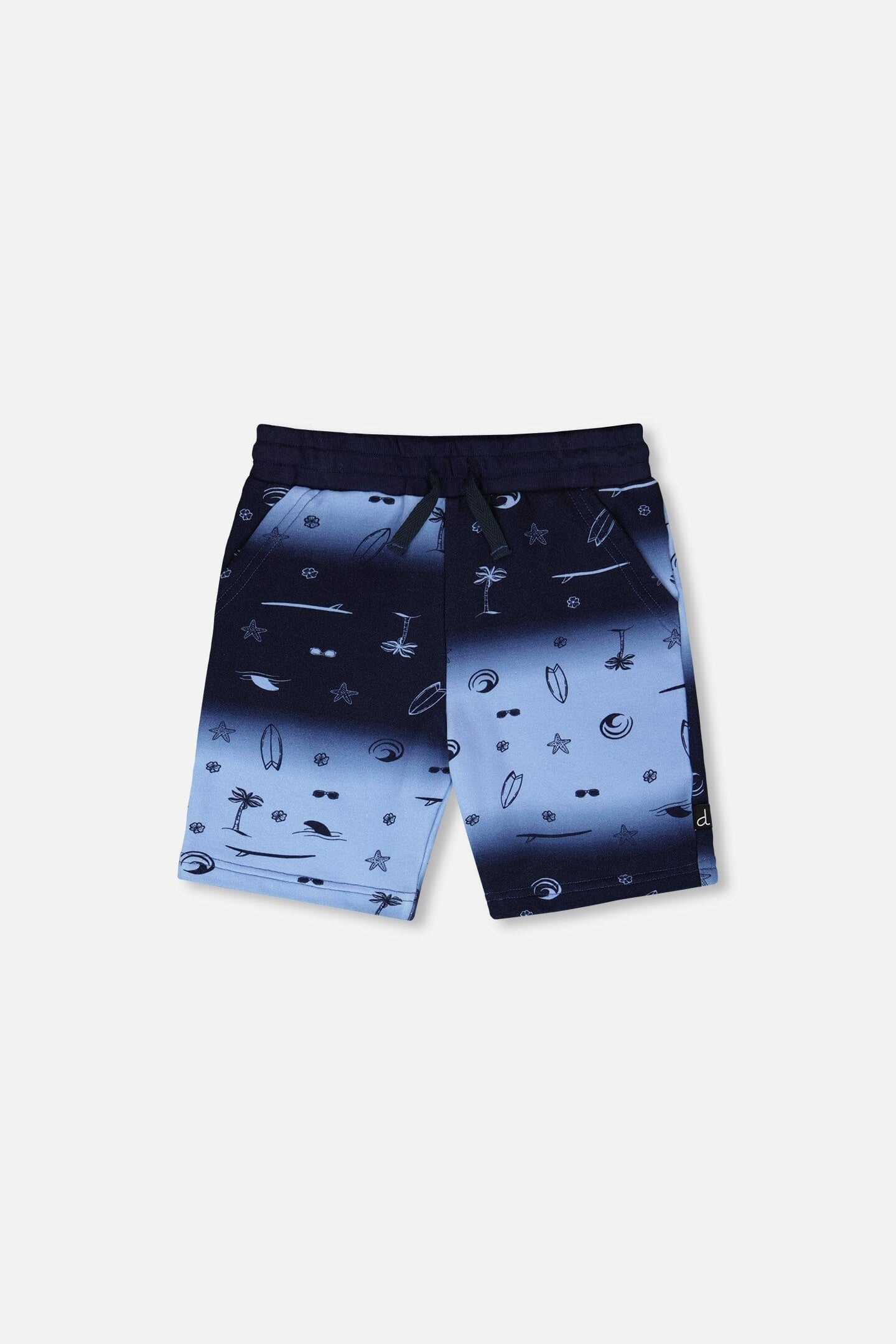 French Terry Shorts Blue Gradient