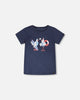 Organic Cotton Short Sleeve T-Shirt Blue