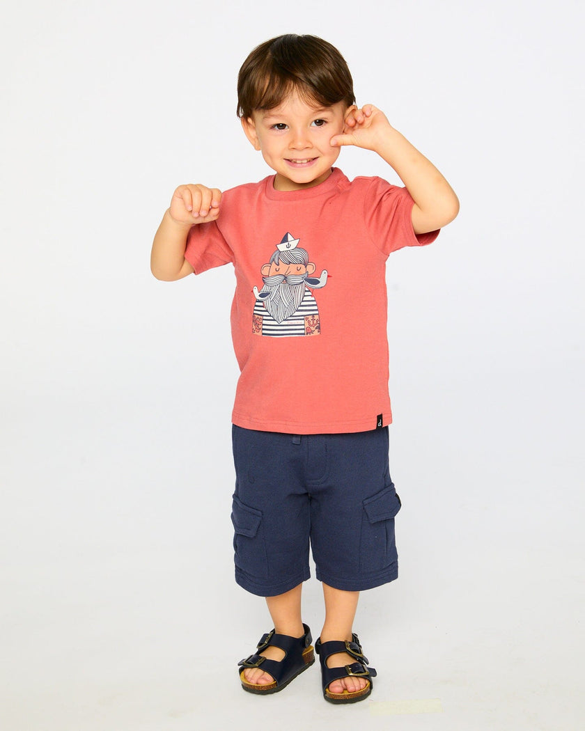 Organic Cotton Short Sleeve T-Shirt Brick