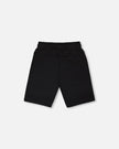 French Terry Shorts With Cross Seams Black
