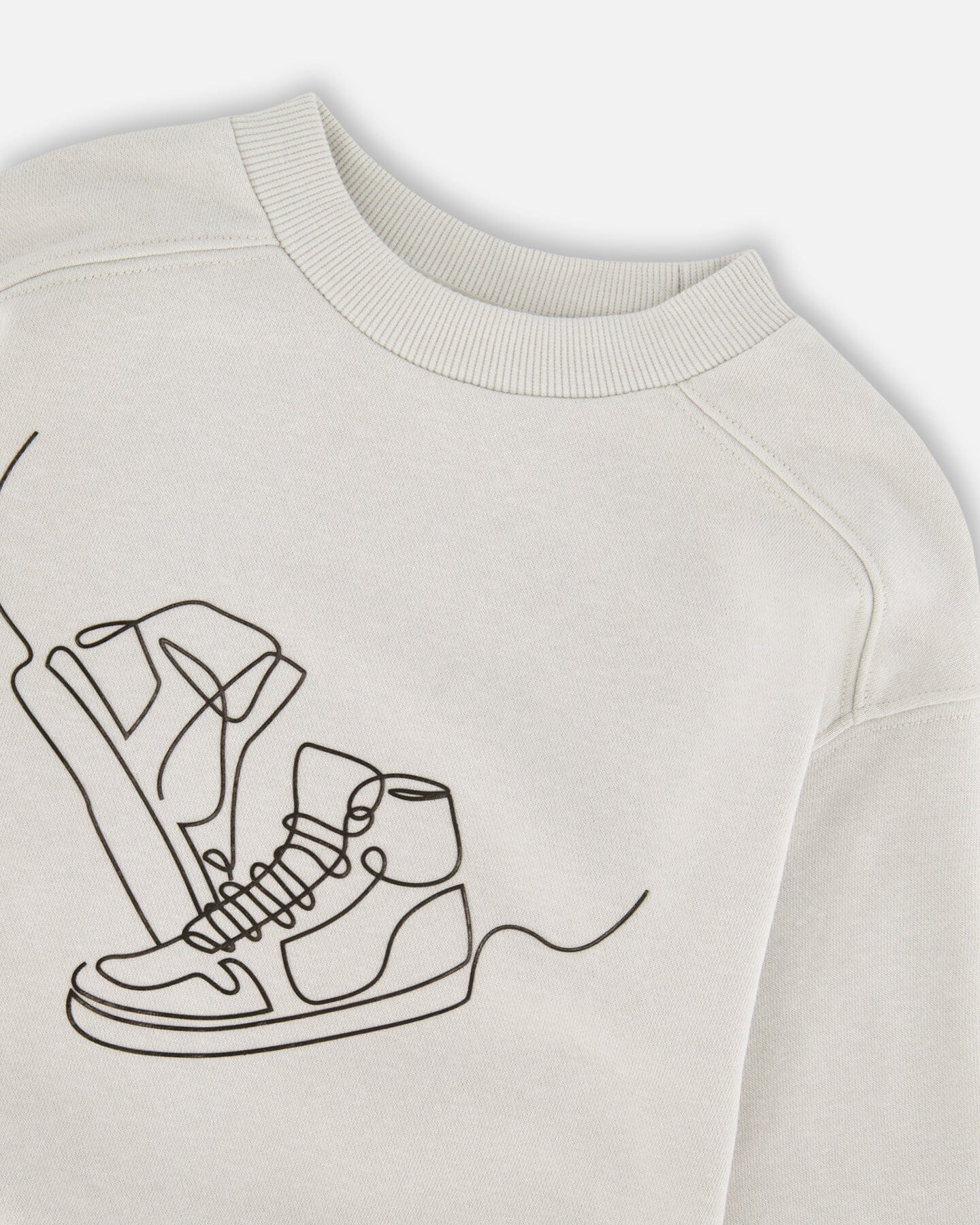 French Terry Sweatshirt Pale Grey