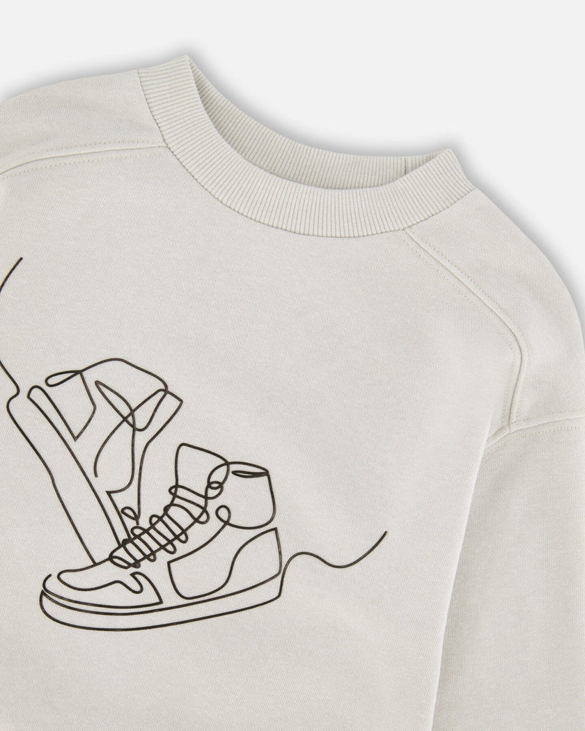 French Terry Sweatshirt Pale Grey