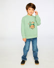 French Terry Sweatshirt Pale Green