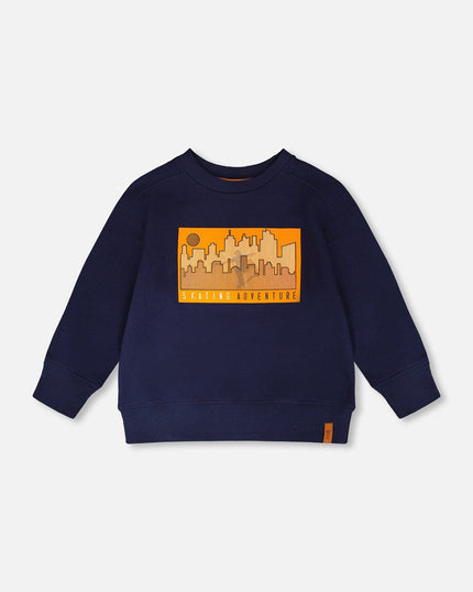 French Terry Sweatshirt Dark Blue