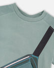Organic Cotton Jersey T-Shirt With Cross Bag Green