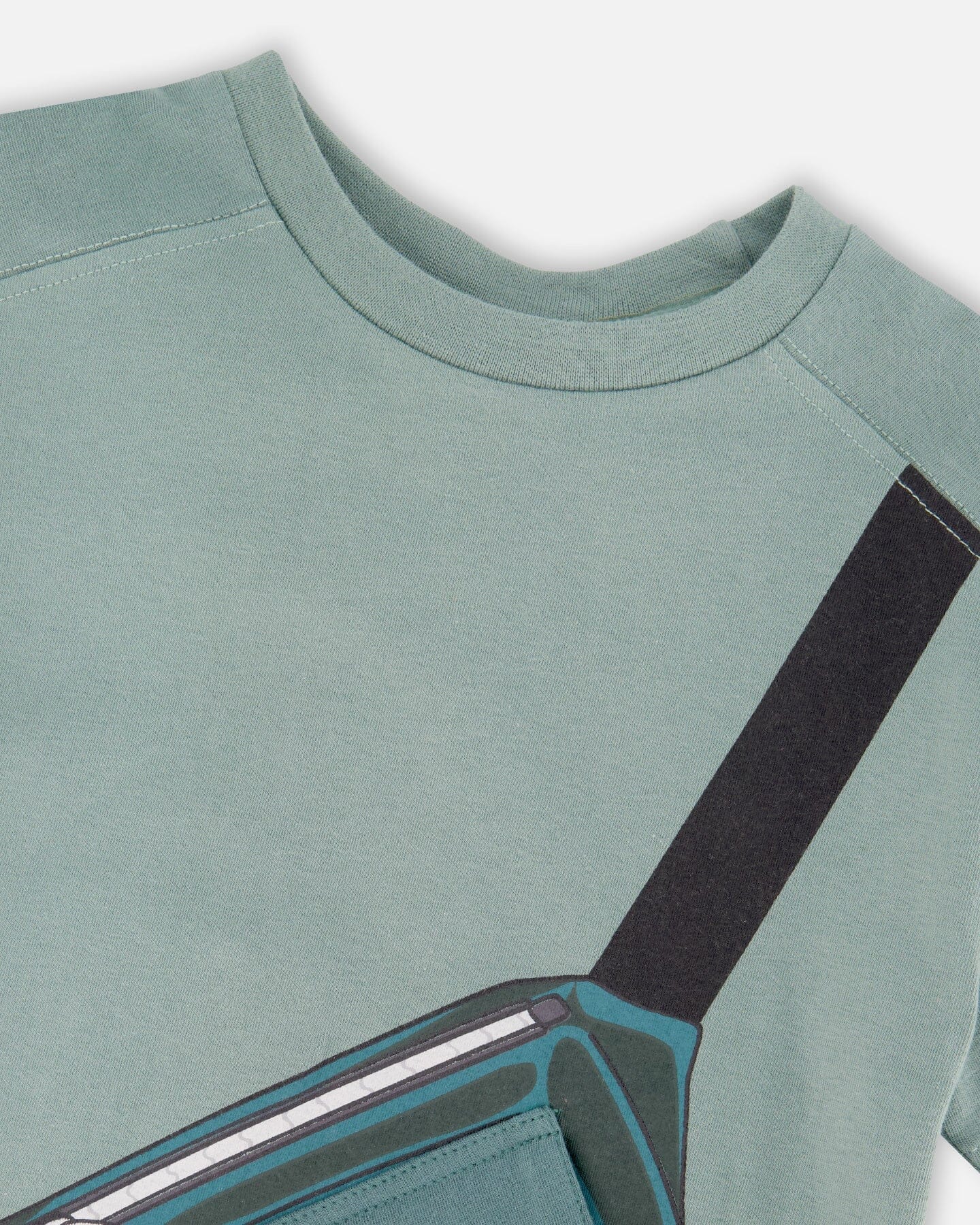 Organic Cotton Jersey T-Shirt With Cross Bag Green