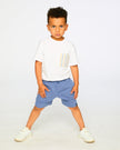 Jersey T-Shirt With Chest Pocket White