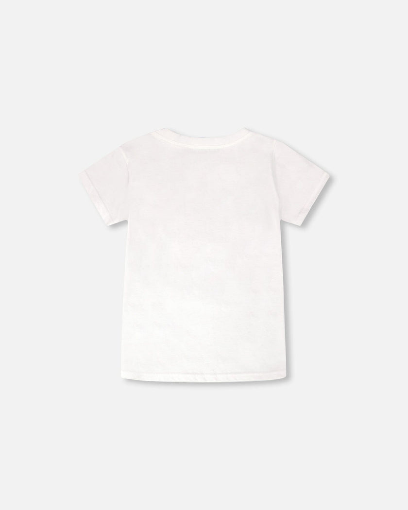 Jersey T-Shirt With Chest Pocket White